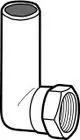 Winkelanschluss mit Gewinde, vernickelt, für die Verbindung von Rohren. Produkte von IMI Hydronic Engineering geeignet für Kombi-Kupplungen.